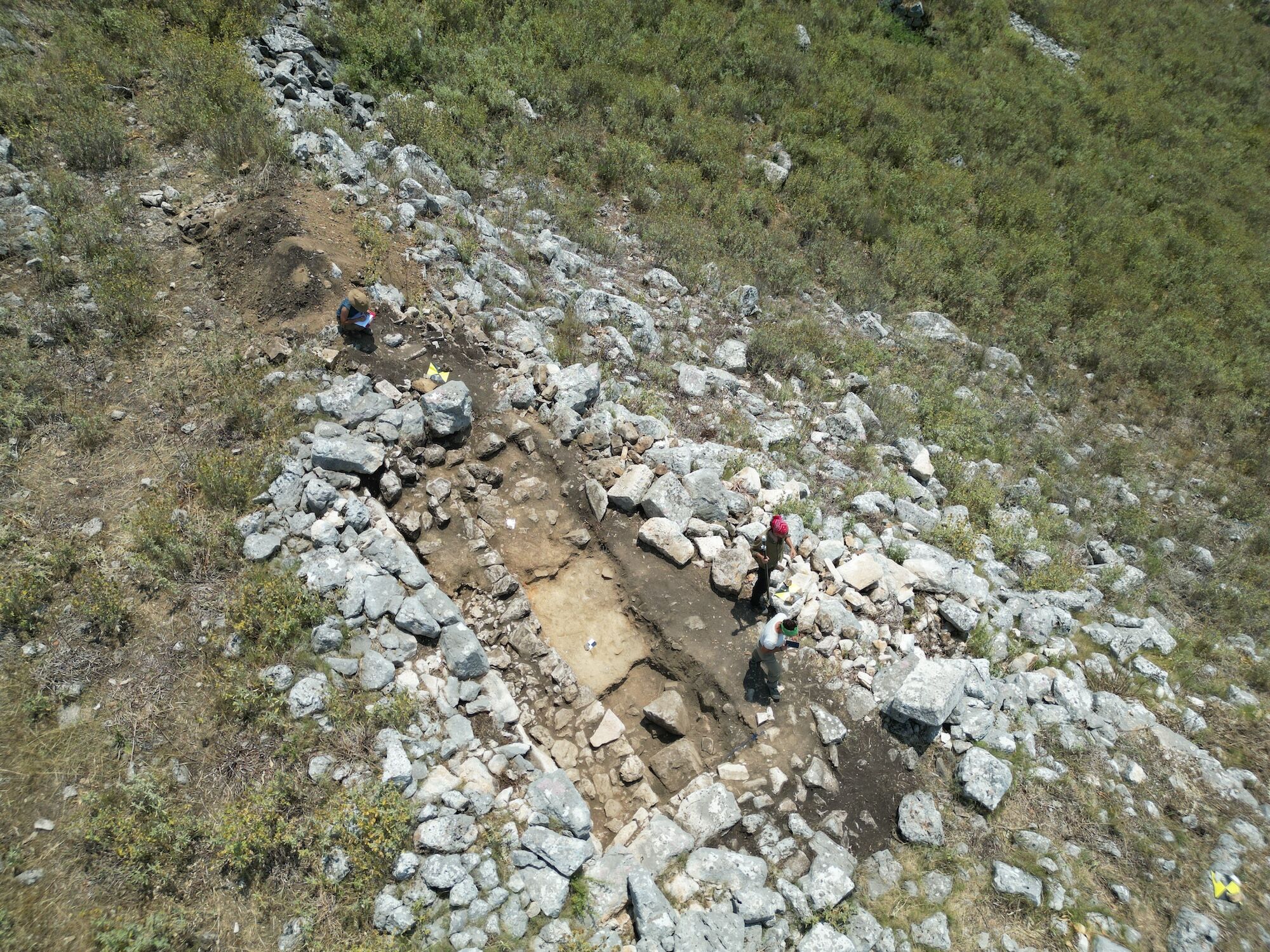 2025. Momento di scavo nell'area del ‘Palazzo’ 2